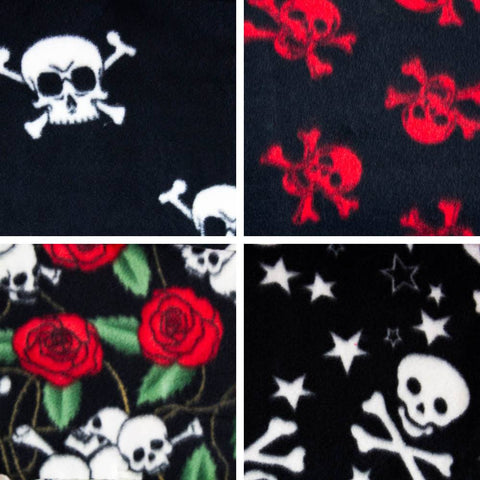 Skull Fleece Print