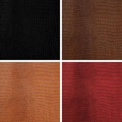 Crocodile 100% PU Faux Leather Vinyl Fabric