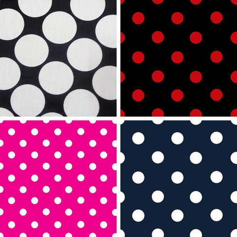 Polka Dot Poly Cotton Fabric