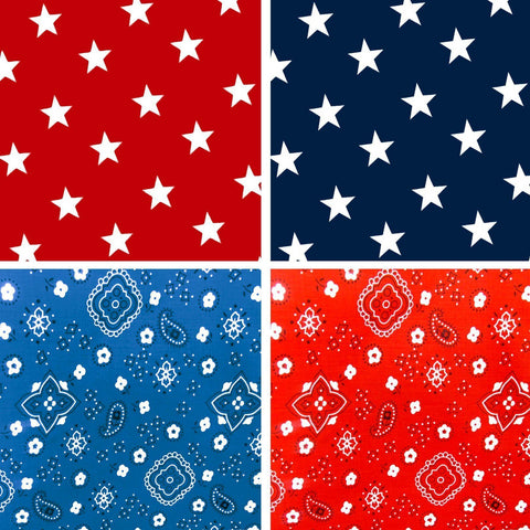 Bandana Print Poly Cotton Fabric