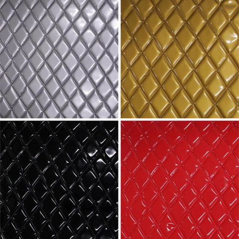 Glossy Quilted Vinyl Fabrics