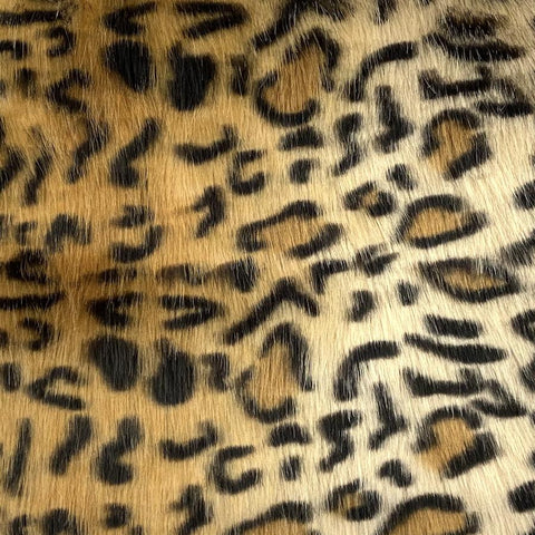 Faux Fake Fur Animal Print Long Pile Fabric