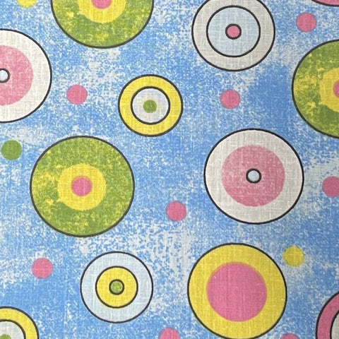 Circle Print Poly Cotton Fabric