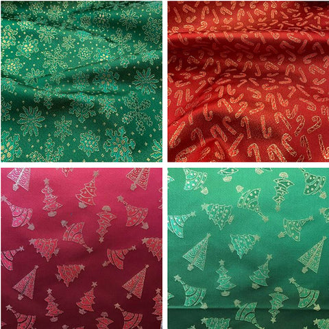 Christmas Brocade fabric