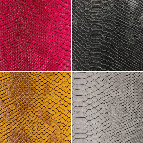 Faux Viper Sopythana Snake Skin Vinyl Fabric / By The Roll