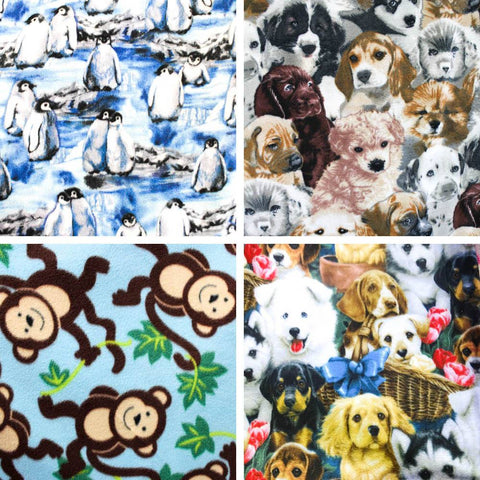 Animal Picture Fleece Print