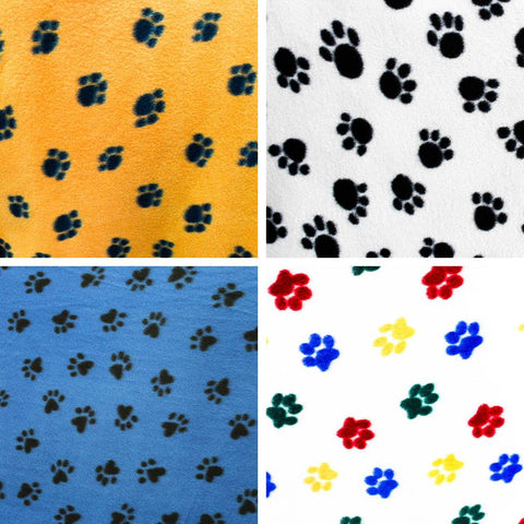 Animal Paw Fleece Print