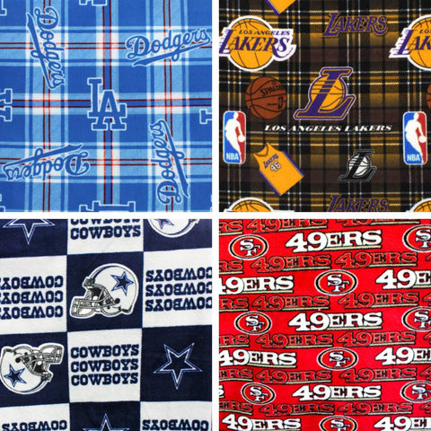 Sports Teams Fleece Print