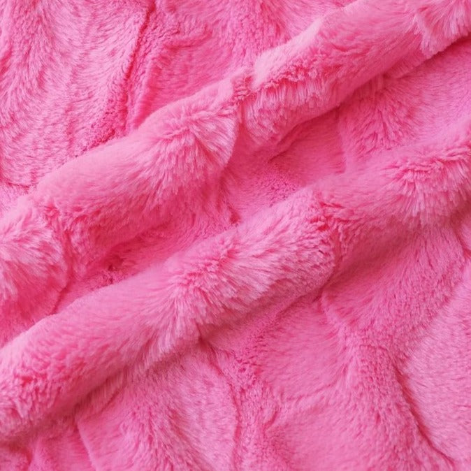 Hot Pink Rich Minky Stella Fabric