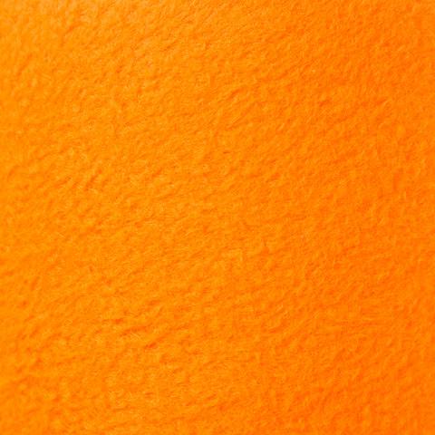 Orange Anti Pill Solid Fleece Fabric / 50 Yards Roll