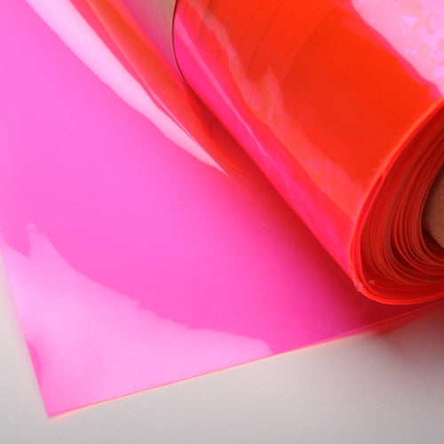 Pink 12 Gauge Tinted Plastic Vinyl Fabric