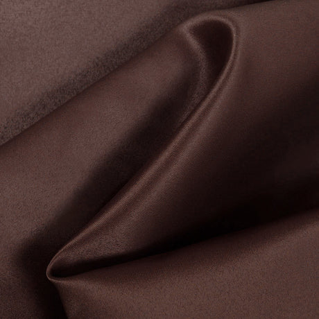 Brown Dull Matte Bridal Satin Fabric