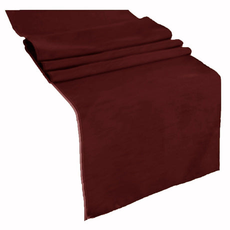 Burgundy Polyester Table Runner