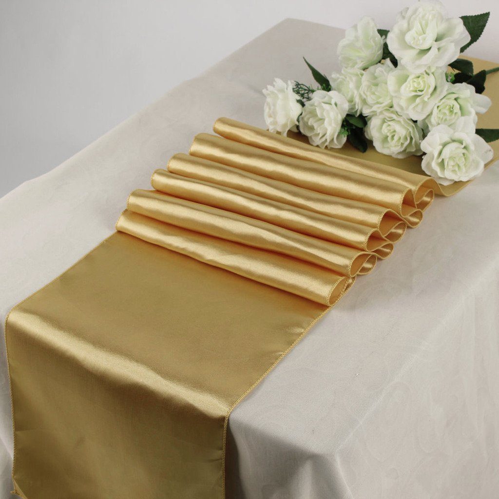 Gold Satin Table Runner﻿