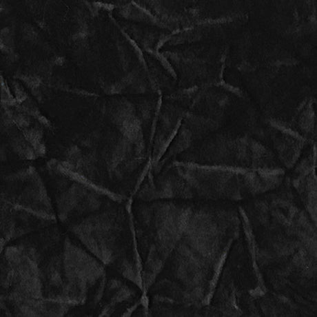 Black Stretch Crushed Velvet Fabric