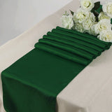 Huner Green Satin Table Runner﻿