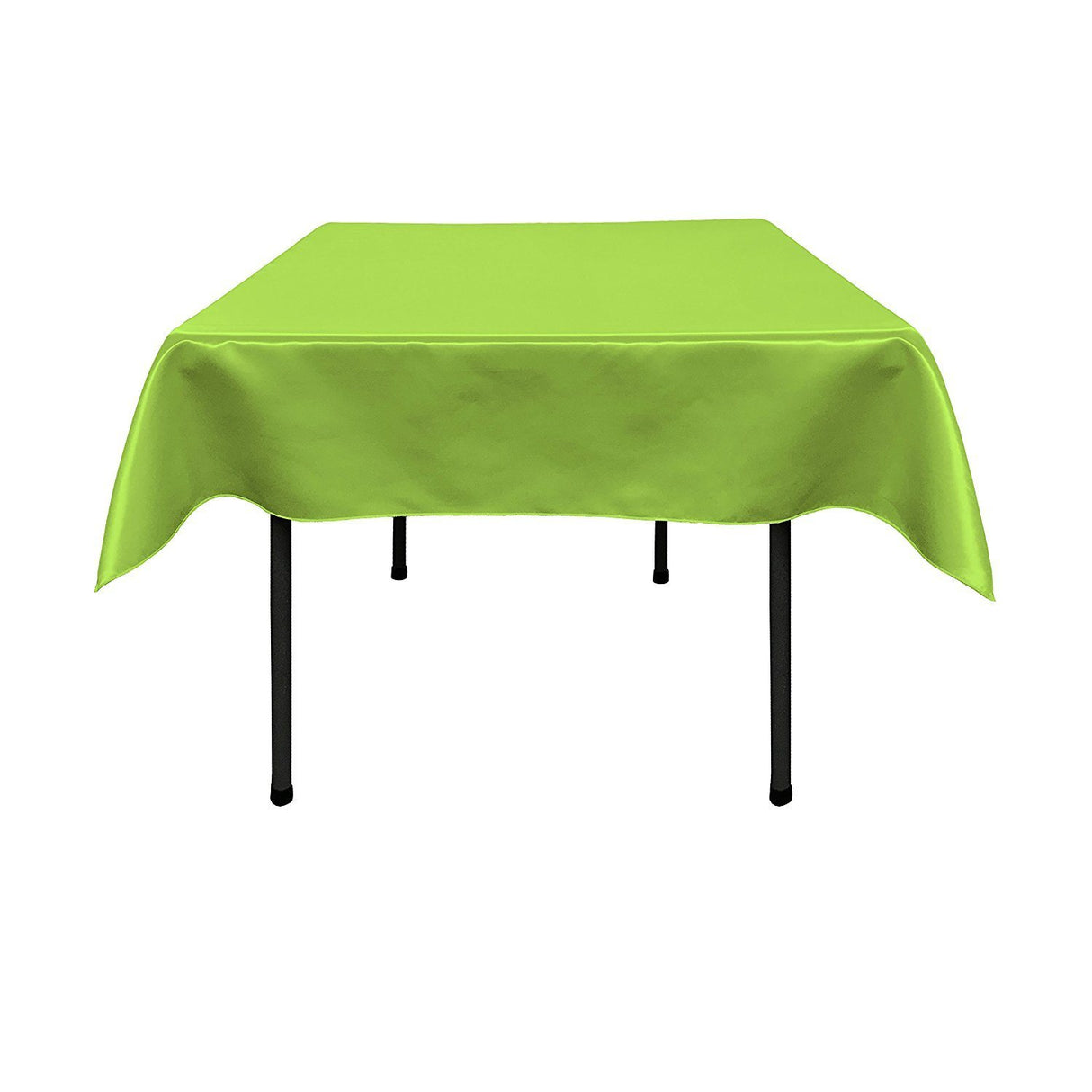 Lime Satin Overlay Tablecloth 60" x 60"