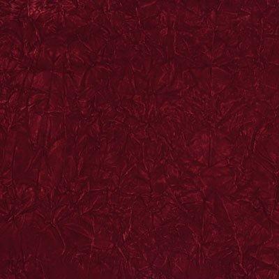 Dark Red Flocking Crushed Velvet Fabric / 50 Yards Roll