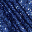 Navy Mini Glitz Sequin Mesh Fabric