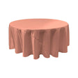 Dusty Rose Bridal Satin Round Tablecloth 120"