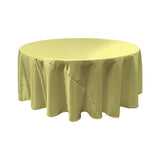 Sage Bridal Satin Round Tablecloth 120"