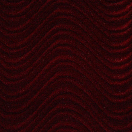 Burgundy Velvet Flocking Swirl Upholstery Fabric / 50 Yards Roll