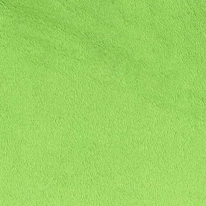 Lime Solid Minky Fabric