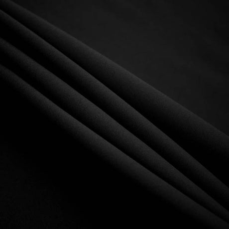 Black Polyester Poplin Fabric