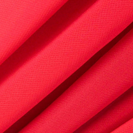 Bright Red Chiffon Fabric / 50 Yards Roll