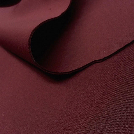 Burgundy Super Techno Neoprene Scuba Knit 4-way Stretch Fabric / 50 Yards Roll