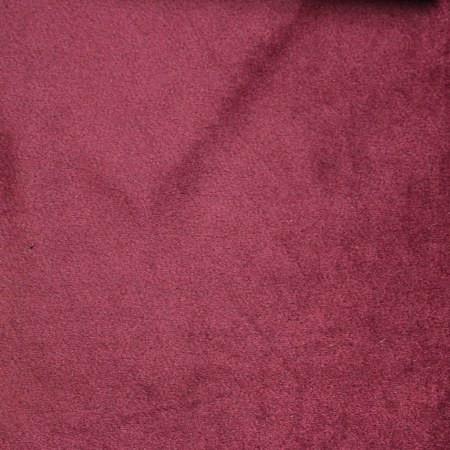 Burgundy Velboa Fur Solid Short Pile