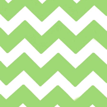 Chevron Lime and White Poly Cotton Fabric