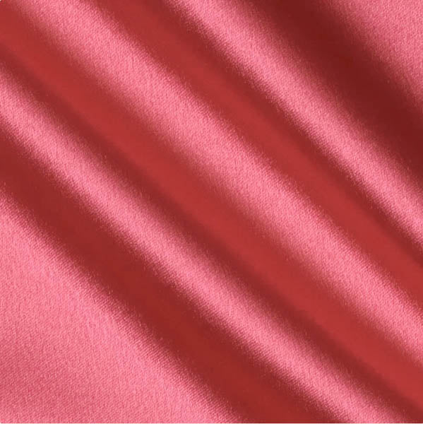 Coral Crepe Back Satin Fabric