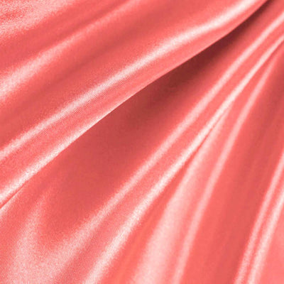 Coral Bridal Satin Fabric / 50 Yards Roll