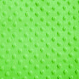 Lime Minky Dimple Dot Fabric