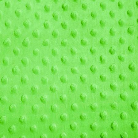 Lime Minky Dimple Dot Fabric