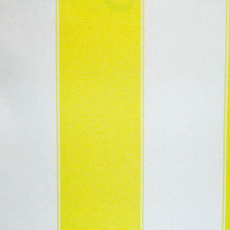 Yellow White Stripe Canvas Waterproof Outdoor Fabric / 60 Yards Roll