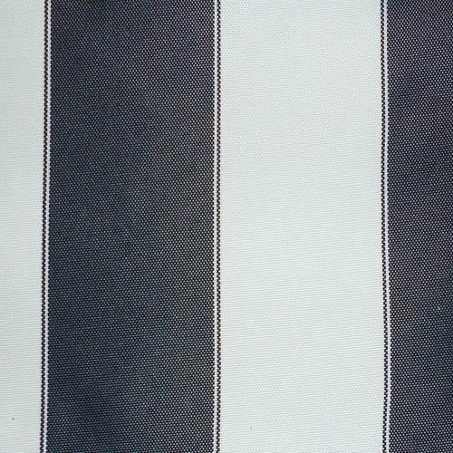 Navy White Stripe Canvas Waterproof Outdoor Fabric