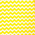 Half Inch Chevron Yellow and White Poly Cotton Fabric