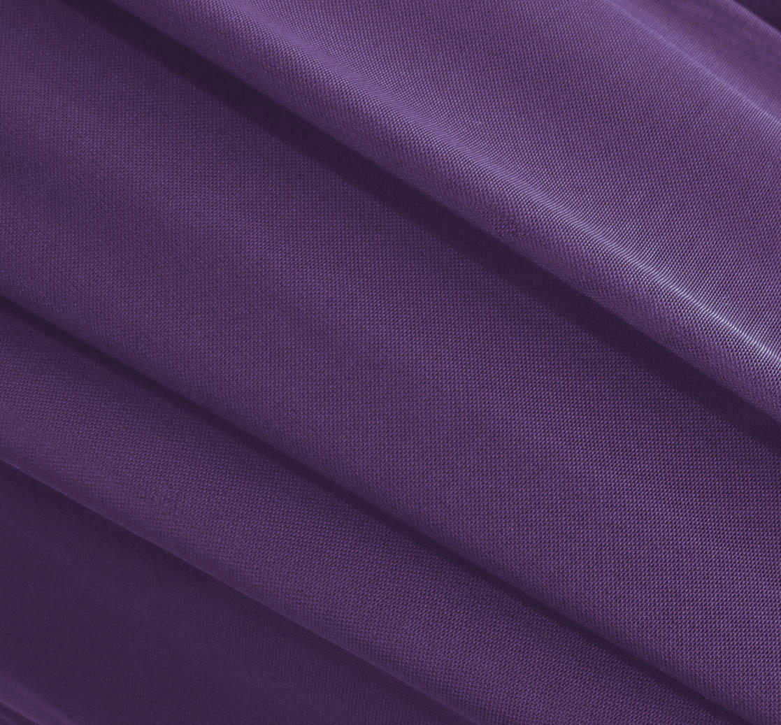 Eggplant Stretch Mesh Fabric