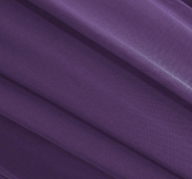 Eggplant Stretch Mesh Fabric