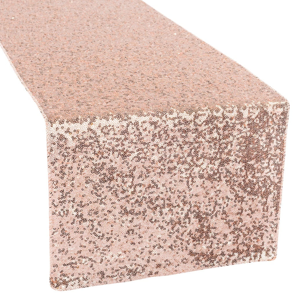 Blush Glitz Sequin Table Runner