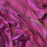 fuchsia Viper Cobra Snake Skin Spandex Fabric