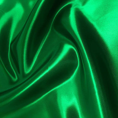 Kelly Green Bridal Satin Fabric / 50 Yards Roll