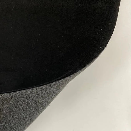 Black Luxury Stretch Suede Foam Backed Fabric