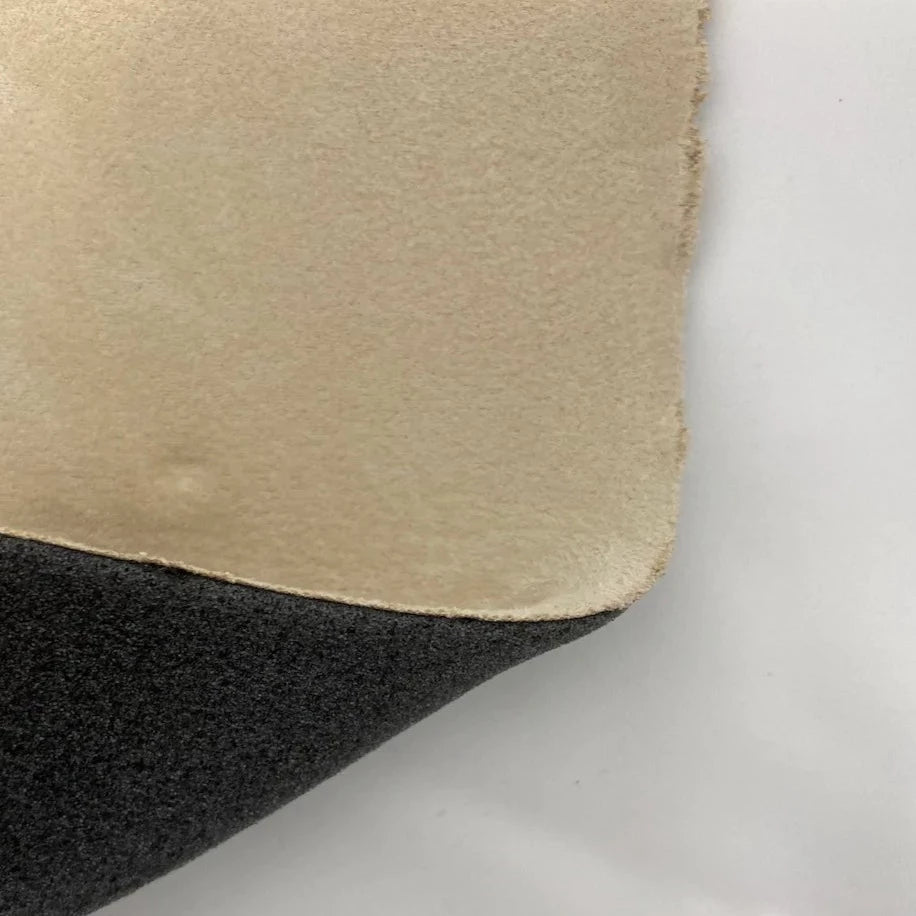 Sand Luxury Stretch Suede Foam Backed Fabric