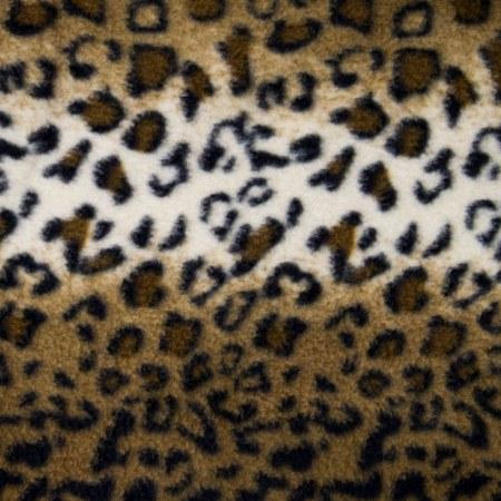 Mocha Snow Leopard Fleece Fabric