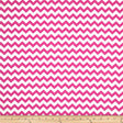 1" Fuchsia and White Chevron Poly Cotton Fabric