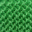 Green Minky Rosebud Fabric