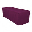 5 Ft Plum Polyester Rectangular Tablecloth